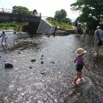 「江津湖で水遊び2018~じゃぶじゃぶ池、ぞうさんプール」くまとR子の子育て日記(178日目)